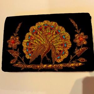 Vintage peacock evening bag.